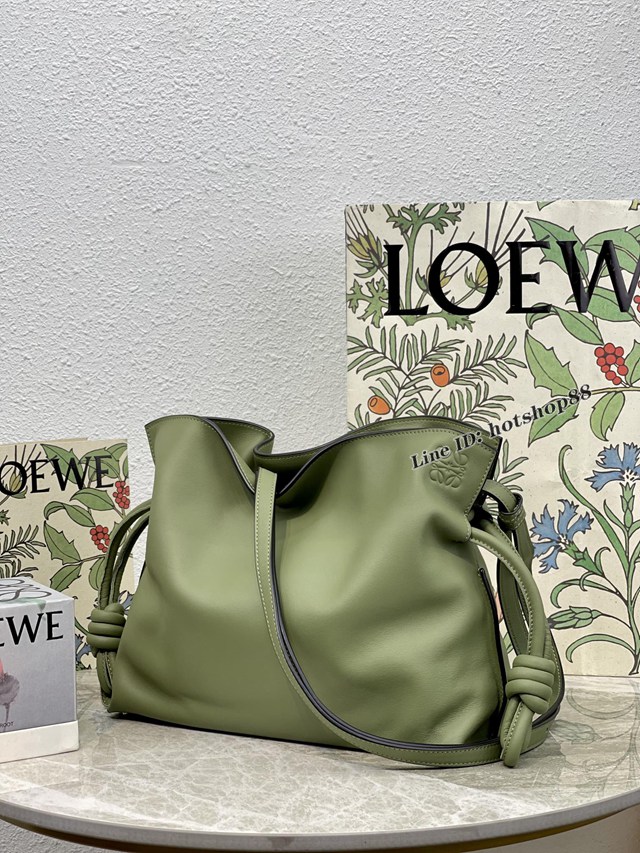 Loewe專櫃2022新款小牛皮肩背女包 羅意威Flamenco clutch系列升級版福袋大號 10856 lyw1211